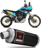 Système D'Échappement Homologué Au Niveau Sonore Dakar Acier Noir - Mivv Compatible Avec Yamaha Ténéré 700 (2019-2024)
