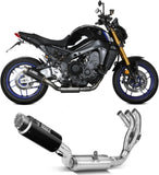 Système D'Échappement Complet Sans Catalyseur Et Homologué Au Niveau Sonore Gppro Carbon - Mivv Compatible Avec Yamaha Fz-09 (2021-2023)