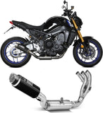 Complete Catalytic Exhaust System With Sound Certification Gppro Carbon - Mivv Compatible With Yamaha Mt-09 - Sp (2021-2023)