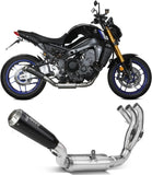 Système D'Échappement Complet Avec Catalyseur Et Homologation Acoustique X-M1 Acier Noir - Mivv Compatible Avec Yamaha Fz-09 (2021-2023)