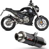 Complete Non-Catalytic Exhaust System With Sound Certification Gp Steel Black - Mivv Compatible With Zontes Zt 125 G1 (2021-2024)