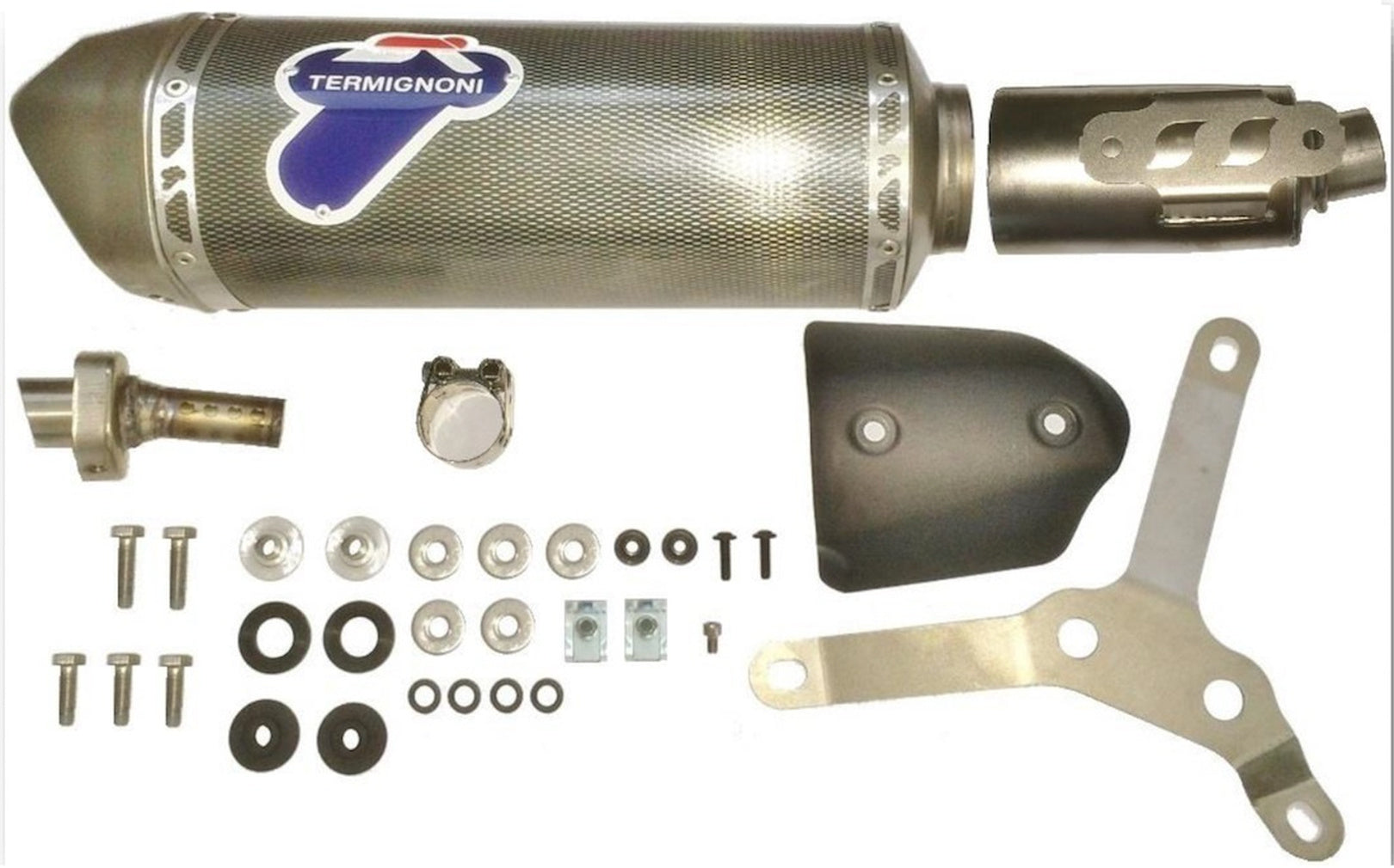 Exhaust Tip With Noise Certification Relevance Poppy - Termignoni Compatible With Gilera Nexus 300 (2008-2014)