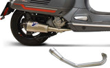 Système D'Échappement Complet Non Catalysé Et Sans Homologation Acoustique Relevance Acier Inox Carbon Cap - Termignoni Compatible Avec Piaggio Vespa 250 - 300 (2008-2022)