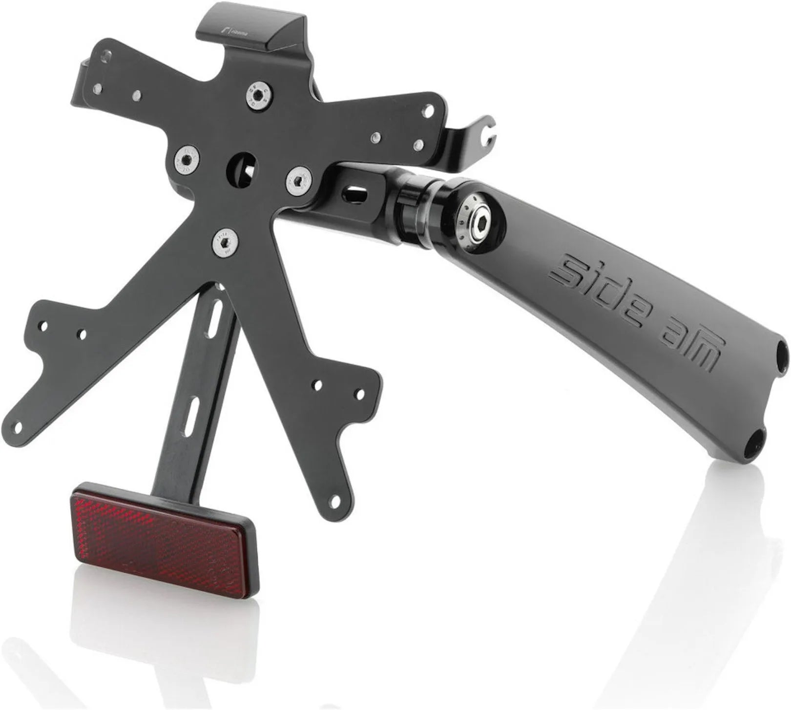 Support Immatriculation Side-Arm - Rizoma Compatible Avec Mv Agusta Brutale 675 (2012-2015)