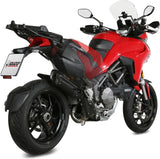 Système D'Échappement Non Catalysé Et Sans Homologation Acoustique Suono Acier Noir Carbon - Mivv Compatible Avec Ducati Multistrada 1200 (2015-2017)