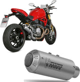 Système D'Échappement Non Catalysé Et Sans Homologation Acoustique Mk3 Acier - Mivv Compatible Avec Ducati Monster 1200 (2017-2021)