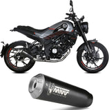 Système D'Échappement Complet Non Catalysé Et Sans Homologation Acoustique X-M1 Acier Noir - Mivv Compatible Avec Benelli Leoncino 125 (2022-2024)