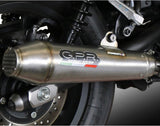 Complete Exhaust System Without Catalytic Converter And Without Sound Certification Furore Aluminium Black - Gpr Compatible With Yamaha Yzf-R 125 (2014-2016)