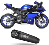 Complete Exhaust System Without Catalytic Converter And Without Sound Certification X-M5 Steel Black - Mivv Compatible With Yamaha R9 (2025-2026)