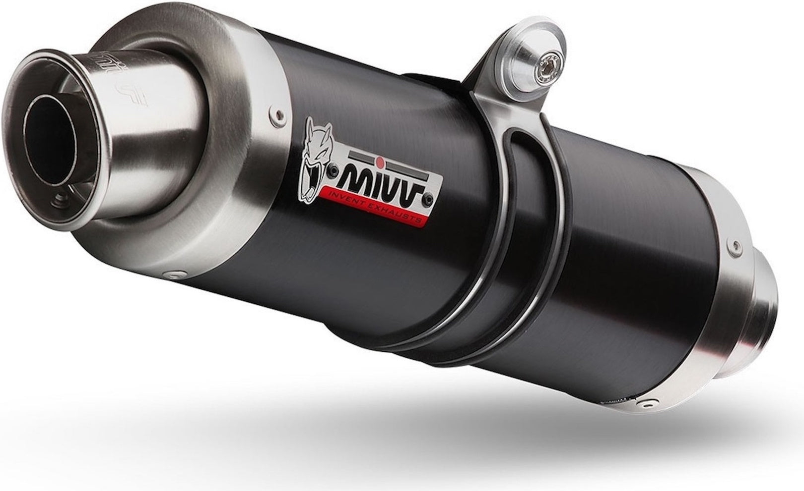 Uncatalysed Exhaust System Without Sound Certification Gp Steel Black - Mivv Compatible With Suzuki Van 200 (2016-2017)