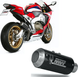 Système D'Échappement Non Catalysé Et Sans Homologation Acoustique Mk3 Carbon - Mivv Compatible Avec Honda Cbr 1000 Rr (2017-2019)