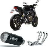 Complete Exhaust System Without Catalytic Converter And Without Sound Certification Mk3 Steel Black - Mivv Compatible With Honda Cbr 650 R (2019-2023)
