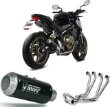 Système D'Échappement Complet Non Catalysé Et Sans Homologation Acoustique Mk3 Acier Noir - Mivv Compatible Avec Honda Cbr 650 R (2019-2023)