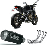 Système D'Échappement Complet Non Catalysé Et Sans Homologation Acoustique Mk3 Carbon - Mivv Compatible Avec Honda Cbr 650 R (2019-2023)