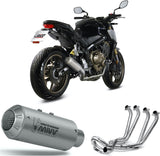 Complete Exhaust System Without Catalytic Converter And Without Sound Certification Mk3 Stainless Steel - Mivv Compatible With Honda Cbr 650 R (2019-2023)