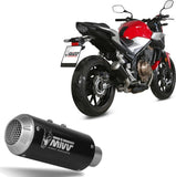 Système D'Échappement Non Catalysé Et Sans Homologation Acoustique Mk3 Acier Noir - Mivv Compatible Avec Honda Cb 500 F (2019-2024)