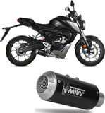 Système D'Échappement Complet Non Catalysé Et Sans Homologation Acoustique Mk3 Acier Noir - Mivv Compatible Avec Honda Cb 125 R (2018-2020)