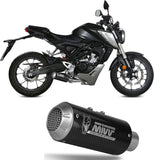 Système D'Échappement Complet Non Catalysé Et Sans Homologation Acoustique Mk3 Carbon - Mivv Compatible Avec Honda Cb 125 R (2018-2020)