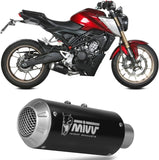 Système D'Échappement Complet Non Catalysé Et Sans Homologation Acoustique Mk3 Acier Noir - Mivv Compatible Avec Honda Cb 125 R (2021-2024)