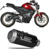 Système D'Échappement Complet Non Catalysé Et Sans Homologation Acoustique Mk3 Carbon - Mivv Compatible Avec Honda Cb 125 R (2021-2024)