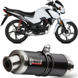 Système D'Échappement Complet Non Catalysé Et Sans Homologation Acoustique Gp Acier Noir - Mivv Compatible Avec Honda Cb 125 F (2021-2024)