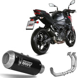 Système D'Échappement Complet Non Catalysé Et Sans Homologation Acoustique Mk3 Acier Noir - Mivv Compatible Avec Kawasaki Ninja 400 (2021-2023)
