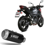 Système D'Échappement Non Catalysé Et Sans Homologation Acoustique Mk3 Acier Noir - Mivv Compatible Avec Kawasaki Z 400 (2019-2023)