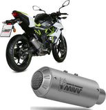 Uncatalysed Exhaust System Without Sound Certification Mk3 Stainless Steel - Mivv Compatible With Kawasaki Ninja 125 (2019-2024)