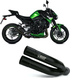 Système D'Échappement Non Catalysé Et Sans Homologation Acoustique Double Gun Acier Noir - Mivv Compatible Avec Kawasaki Z 900 (2020-2024)