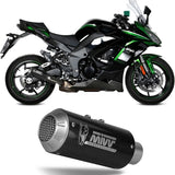 Système D'Échappement Non Catalysé Et Sans Homologation Acoustique Mk3 Carbon - Mivv Compatible Avec Kawasaki Ninja 1000 Tourer (2020-2024)