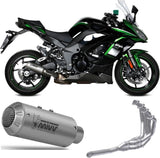 Système D'Échappement Complet Non Catalysé Et Sans Homologation Acoustique Mk3 Acier - Mivv Compatible Avec Kawasaki Ninja 1000 Sx (2020-2024)