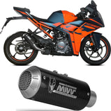 Système D'Échappement Non Catalysé Et Sans Homologation Acoustique Mk3 Carbon - Mivv Compatible Avec Ktm Rc 390 (2021-2024)