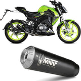 Système D'Échappement Complet Non Catalysé Et Sans Homologation Acoustique X-M1 Acier Noir - Mivv Compatible Avec Keeway Rkf 125 (2021-2024)