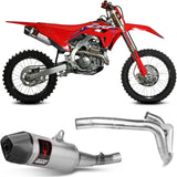 Complete Non-Catalytic Exhaust System With Fim Certification Str1 Titanium Carbon - Mivv Compatible With Honda Crf 450 (2021-2024)