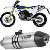 Système D'Échappement Non Catalysé Et Sans Homologation Acoustique Str1 Titanium - Mivv Compatible Avec Husqvarna 701 Enduro - Supermoto (2021-2024)