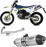 Système D'Échappement Complet Non Catalysé Et Sans Homologation Acoustique Str1 Acier - Mivv Compatible Avec Husqvarna 701 Enduro - Supermoto (2021-2024)