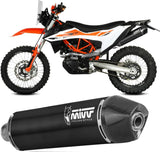 Système D'Échappement Non Catalysé Et Sans Homologation Acoustique Str1 Acier Noir - Mivv Compatible Avec Ktm 690 Smc R (2019-2020)