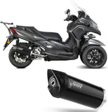 Système D'Échappement Non Catalysé Et Sans Homologation Acoustique Mover Acier Noir - Mivv Compatible Avec Yamaha Tricity 300 (2021-2024)
