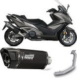 Système D'Échappement Catalytique Avec Homologation Acoustique Sr-1 Titanium Noir - Mivv Compatible Avec Kymco Ak 550 (2021-2024)