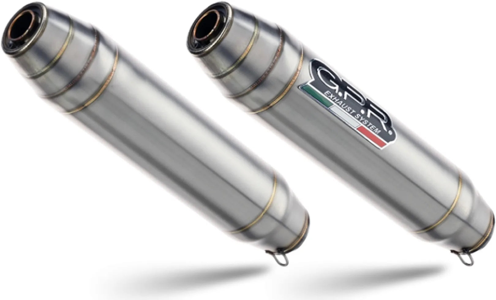 Double Sortie D'Échappement Sans Homologation Acoustique Deeptone Acier - Gpr Compatible Avec Royal Enfield Continental 650 (2019-2020)
