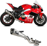 Système D'Échappement Complet Non Catalysé Et Sans Homologation Acoustique Delta Race Full Titanium Carbon - Mivv Compatible Avec Ducati Panigale V4 (2018-2022)
