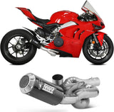 Système D'Échappement Complet Non Catalysé Et Sans Homologation Acoustique Mk3 Carbon - Mivv Compatible Avec Ducati Panigale V4 (2018-2022)