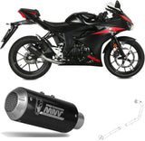 Système D'Échappement Complet Non Catalysé Et Sans Homologation Acoustique Mk3 Carbon - Mivv Compatible Avec Suzuki Gsx-S 125 (2017-2020)