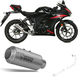 Système D'Échappement Complet Non Catalysé Et Sans Homologation Acoustique Mk3 Acier - Mivv Compatible Avec Suzuki Gsx-R 125 (2017-2020)