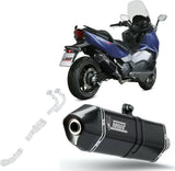 Système D'Échappement Complet Non Catalysé Et Sans Homologation Acoustique Speed Edge Acier Noir Carbon - Mivv Compatible Avec Sym Max Sym Tl 500 (2020)