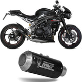 Système D'Échappement Non Catalysé Et Sans Homologation Acoustique Mk3 Carbon - Mivv Compatible Avec Triumph Speed Triple R - S (2018-2020)