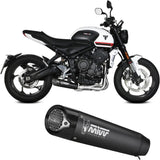 Système D'Échappement Complet Non Catalysé Et Sans Homologation Acoustique X-M5 Acier Noir Carbon - Mivv Compatible Avec Triumph Trident 660 (2021-2024)