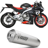Système D'Échappement Complet Non Catalysé Et Sans Homologation Acoustique X-M1 Titanium - Mivv Compatible Avec Aprilia Rs 660 (2020-2024)
