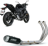 Système D'Échappement Complet Non Catalysé Et Sans Homologation Acoustique Mk3 Acier Noir - Mivv Compatible Avec Yamaha Yzf-R25 (2015-2024)