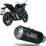 Système D'Échappement Non Catalysé Et Sans Homologation Acoustique Mk3 Carbon - Mivv Compatible Avec Yamaha Mt-03 (2016-2024)